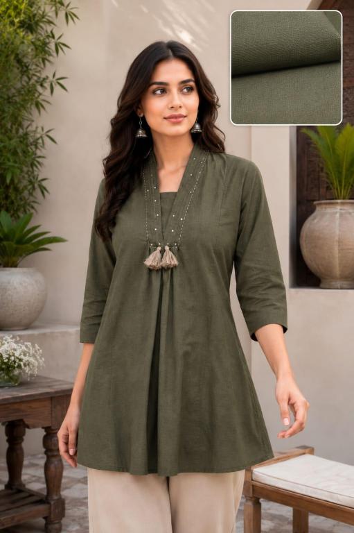 Valerius printex short top cotton kurtis wholesaler in ahmedabad